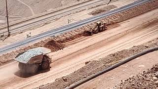 CAT988 Loader in Morenci Arizona [upl. by Ahtan803]