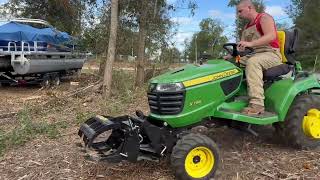 MFP Grapple Use  John Deere X700 Series [upl. by Seira]