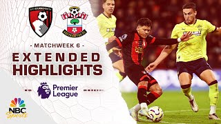 Bournemouth v Southampton  PREMIER LEAGUE HIGHLIGHTS  9302024  NBC Sports [upl. by Tomlin]