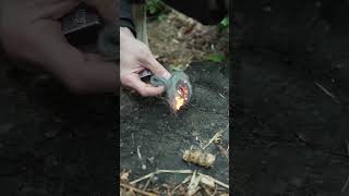 2 Easy Low Weight Ways To Start A Campfire 🔥 camping survival bushcraft fire [upl. by Anolahs]