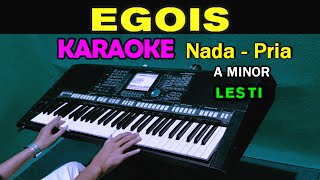 EGOIS  Lesti  KARAOKE Nada Pria [upl. by Ayojal418]