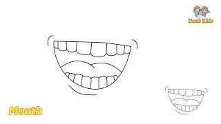 How to draw a Mouth  Mouth Easy Draw Tutorial [upl. by Bever]