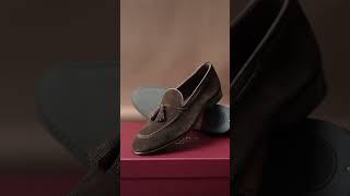 Carmina Unlined Tassel Loafer 80545 Brown Suede Curated amp Co Bangkok [upl. by Naud794]