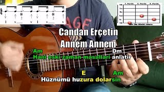 Candan Erçetin  Annem Annem  Gitar Dersi [upl. by Kalindi]