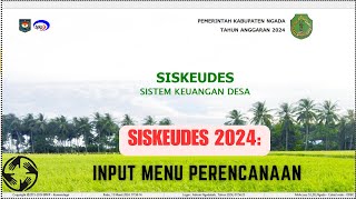 Siskeudes 2024 Input Perencanaan Desa [upl. by Aken]