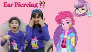 My First Ear Piercing experience FUNwithMMMommy [upl. by Adria]