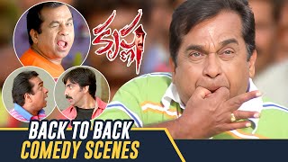 Brahmanandam Back to Back Comedy Scenes  Krishna Telugu Movie  Ravi Teja  Trisha  Brahmanandam [upl. by Ireg]