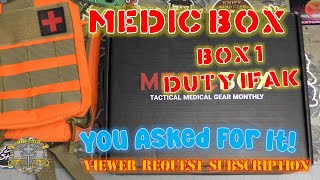 NEW CHANNEL SUBSCRIPTION  Medic Box  Box 1 Phase 1 Duty IFAK  Full Doc P Unboxing amp Review [upl. by Denae]