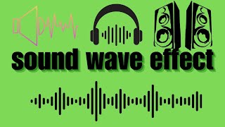 green screen sound wave effect greencreen freefootage animation [upl. by Brent]