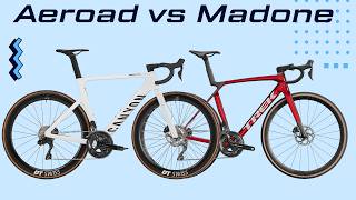 NEW CANYON AEROAD CF SLX 7 Di2 5599 vs TREK MADONE SL 6 Gen 8 5499  Head To Head [upl. by Iorgos]