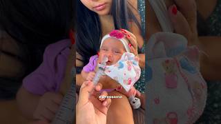 Lavagem nasal na nossa filha Mirella 👶💉lavagemnasal recemnascido bebe maternidade [upl. by Cestar]