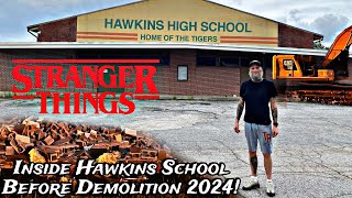 Stranger Things Inside Hawkins School Before Demolition 2024 [upl. by Jilly137]