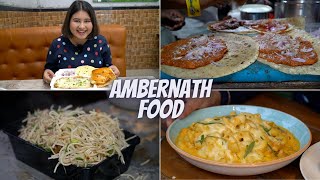 Ambernath Food Part 1  Pav Bhaji Best Cafe Rajesh Frankie amp More [upl. by Otrevire]