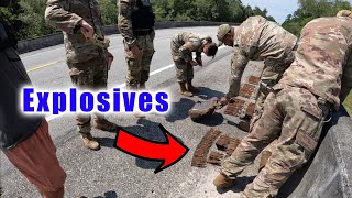 Magnet Fishing On A Military Base  US Army Equipment Recovered 86 Rockets Mortar and More [upl. by Ellocin]