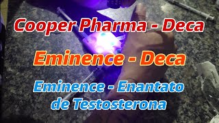 Teste colorimétrico  Enantato de Testosterona Eminence Deca Eminence e Deca Cooper [upl. by Adianez726]