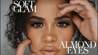 How to NATURAL makeup for ALMOND SHAPE eyes easy beginner friendly [upl. by Nylhtak]