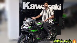 2024 kawasaki ninja zx 6r🔥 mileage top speed price  Full detail review video 📸 [upl. by Pry]