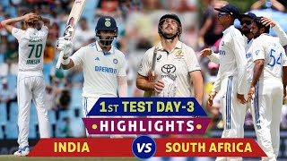 IND vs SA 1st Test Day 3 Highlights 2023  SA vs IND 1st Test Day 3 Highlights  Crico World [upl. by Konstance]