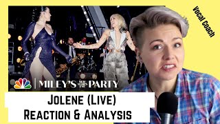 Miley and Noah Cyrus  Jolene  New Zealand Vocal Coach Analysis and Reaction [upl. by Erodeht]