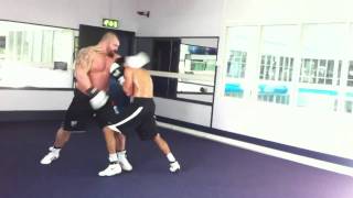 Eddie hall boxing 23stone vs 10stone  who do you think came out on top [upl. by Hairahs278]