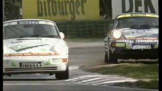 Porsche Cup 1993 Uwe Alzen Altfrid Heger dogfight [upl. by Fitzhugh687]