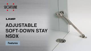 FEATURE Learn More About our ADJUSTABLE SOFTDOWN STAY NSDX  Sugatsune Global [upl. by Enidualc]