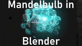 EASY Mandelbulb in Blender 28 w Mandelbulb3D  Voxel Slice Method [upl. by Rodrique]