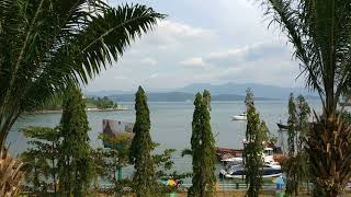 Looking across Kraburi River estuary from Kawthaung to Ranong [upl. by Nosnibor]