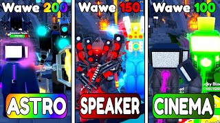 🔥DUO ASTRO vs DUO SPEAKER vs DUO CINEMA🤯 ENDLESS MODE  Toilet Tower Defense [upl. by Dickinson]