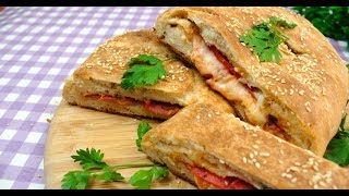 Stromboli’’ – același gust savuros de pizza prezentat în formă de ruladă  SavurosTV [upl. by Hafinah]