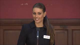 Rolene Strauss  Miss World 2014 Oxford Debate [upl. by Salba]