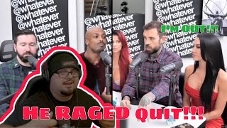 Adam22 RAGE QUITS Whatever PODCAST Over HEATED DEBATE [upl. by Goodkin]