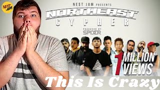 American Reacts To  Northeast Cypher 2020  Indian Hiphop Cypher  INSANE [upl. by Lleksah]