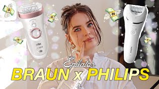 Hair REMOVAL Braun vs Philips epilator  review [upl. by Nnire]