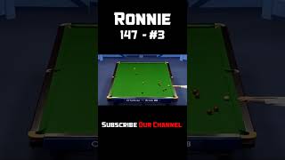 Ronnie OSullivan  Snooker Maximum Breaks 147 03 snooker billiards snookermoments [upl. by Sakram]