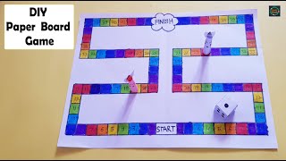 DIY Paper Board Game  How to make a Board Game  Easy Game Making Ideas  CraftStack ✨ [upl. by Launamme]