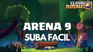 MELHOR DECK PARA ARENA 9 NO CLASH ROYALE [upl. by Xenos]