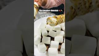 Viral marshmallow chocolate recipe 🍫🤤 food foodie eating recipe cooking fun trending makan [upl. by Maida294]