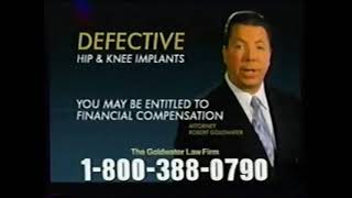 Goldwater Law Firm  Hip and Knee Replacement have been recalled 2011 3880790 ver [upl. by Esital789]