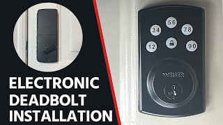 Weiser Powerbolt 2  Easy Electronic Deadbolt Installation [upl. by Norraa]