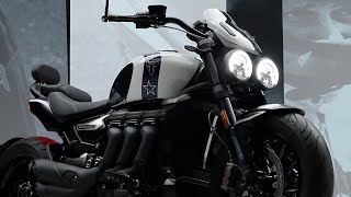 2025 Triumph Rocket 3  Evel Knievel Edition  WALKAROUND [upl. by Enitsirhc]