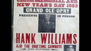 The Night Hank Williams Came to Town by Johnny Cash [upl. by Anahsat]