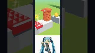 ミク HATSUNE CHIPI CHIPI CHAPA CHAPA 🎤shorts miku dance gaming [upl. by Yetty268]