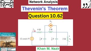 End Ch Q 1062  Thevenins Theorem  Network Analysis Alexander amp Sadiku [upl. by Ragouzis]