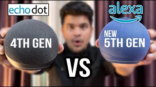 Echo Dot 5th Gen Unboxing and Review  Comparison Between Echo Dot 5th Gen And Echo Dot 4th Gen [upl. by Pietrek]