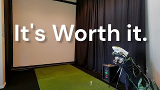 Golf Simulator 3 month update diy builduneekor eye mini lite [upl. by Etnor]