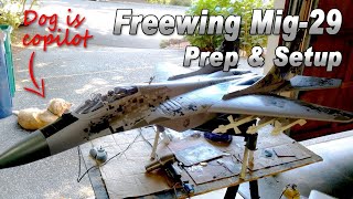 Freewing Mig29 Fulcrum Preparation and Setup for Maiden Flight [upl. by Basso56]