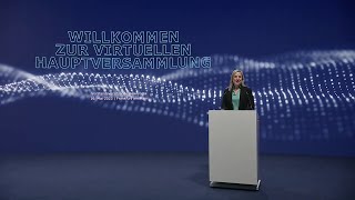 Virtuelle Hauptversammlung 2023  Rede Helen Giza Vorstandsvorsitzende Übersetzung [upl. by Etna]