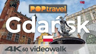 Walking in GDANSK  Poland  Around the Old Town  4K 60fps UHD [upl. by Kcirdot]