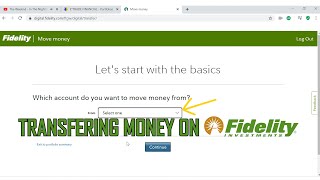 How to transfer money to and from your Fidelity account  2021 [upl. by Angil]